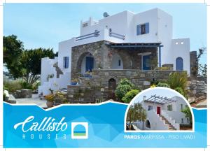 a villa with a view of a house at Callisto Houses in Márpissa
