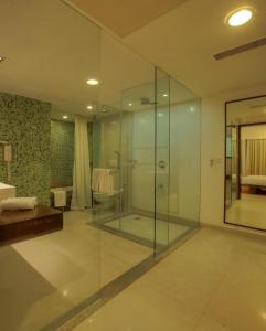 Koupelna v ubytování Hotel Parc Estique