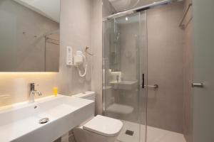 Koupelna v ubytování Hostal Centric