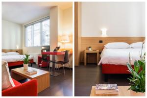 A bed or beds in a room at Residence Osoppo