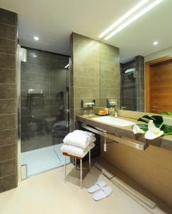Koupelna v ubytování Hotel Corte Valier