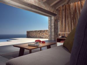 Posezení v ubytování Akron Luxury Suites