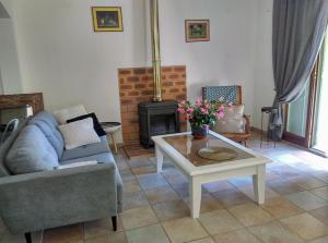 Χώρος καθιστικού στο Gîte avec vue imprenable sur la Cité
