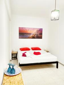 Tempat tidur dalam kamar di Galanopetra RHODES GREECE