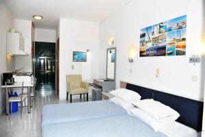 Letto o letti in una camera di Anna Studios