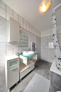 Koupelna v ubytování Villa Adria
