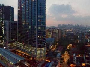 Pogled na destinaciju Kuala Lumpur ili pogled na grad iz apartmana