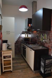Kuchyň nebo kuchyňský kout v ubytování Apartment Charli