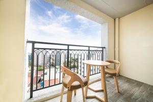 Balkón nebo terasa v ubytování Hotel Run