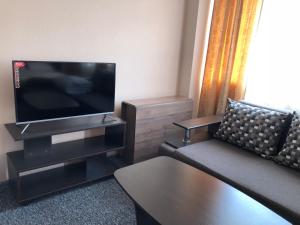 Mini Hotel on Brovarskaya的电视和/或娱乐中心