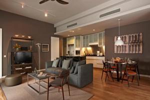 Kuchyň nebo kuchyňský kout v ubytování E&O Residences Kuala Lumpur