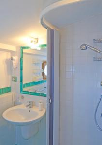 Koupelna v ubytování B&B Il Nespolo