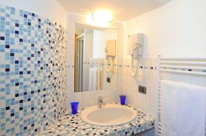 Koupelna v ubytování B&B Il Nespolo
