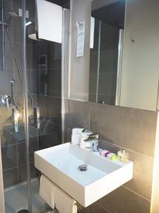 Koupelna v ubytování Hotel Centro