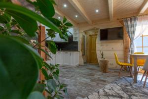 Et tv og/eller underholdning på Domek z widokiem-Deluxe Cottage with a View Deluxe-Zakopane