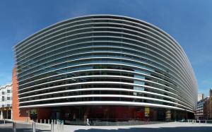 a large office building with a lot of windows at Comfort Guest House in Leicester