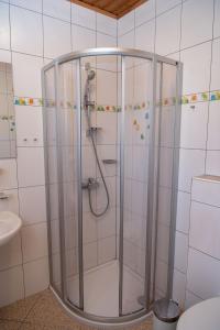 Koupelna v ubytování Bauernhof Flucher-Plaschg