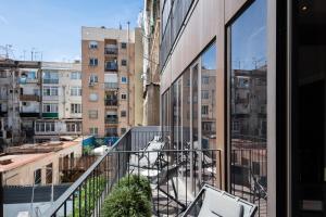 Balkón nebo terasa v ubytování Catalonia Gran Via BCN