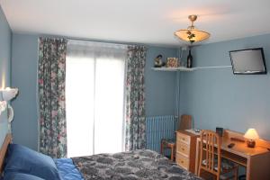 TV in/ali zabaviščno središče v nastanitvi Hôtel Le Catala