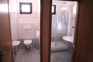 Koupelna v ubytování Guesthouse Janez
