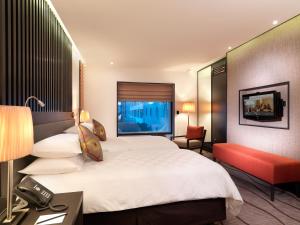 Katil atau katil-katil dalam bilik di Sama Sama Hotel KLIA
