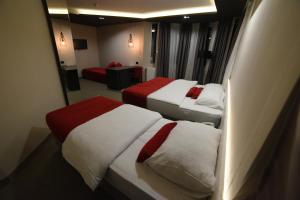 Hotel Bavka房間的床