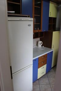 Kuchyň nebo kuchyňský kout v ubytování Teona Apartment Ohrid