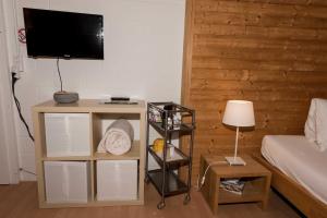 TV a/nebo společenská místnost v ubytování BnB Alpenblick