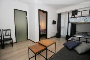 Postel nebo postele na pokoji v ubytování Apartment N322 Gudauri Loft