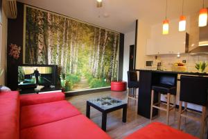 Televízia a/alebo spoločenská miestnosť v ubytovaní Zadar Center Apartment
