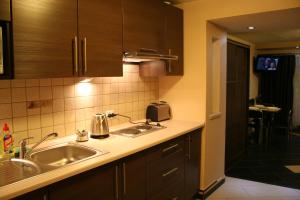 Eldhús eða eldhúskrókur á Apartamenty Starka