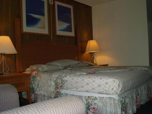 Cama ou camas em um quarto em Parkview Motor Lodge