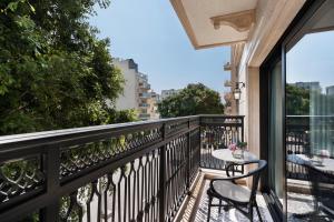 En balkong eller terrass på Hotel Jacob Samuel by Prima Hotels