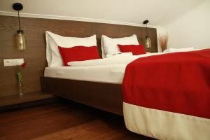 Letto o letti in una camera di Frühstückspension Bachseitenhof