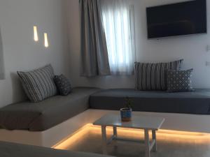 A seating area at Mina Studios