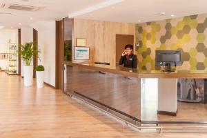 Vstupní hala nebo recepce v ubytování Hotel Gala Placidia 3'''sup