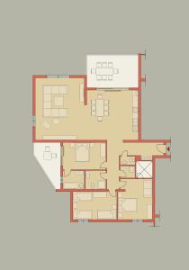 مخطط طوابق Apartment Peninsula