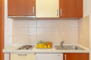 Kuchyň nebo kuchyňský kout v ubytování Apartments Mondo