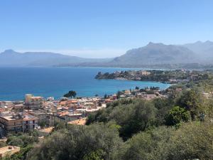 a view of a city and a body of water at Villa Franca in Santa Flavia