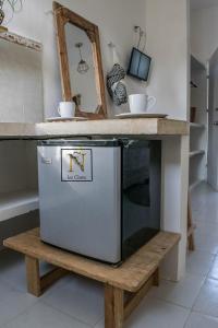 cocina con encimera en La Casa de Ñaña, en Isla Holbox