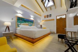 Cama ou camas em um quarto em Casa Las Palmas Hotel Boutique