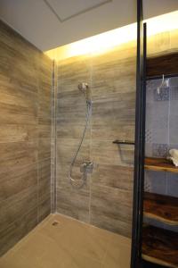 Koupelna v ubytování BK Hotel