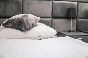 Posteľ alebo postele v izbe v ubytovaní Przystanek Zatoka