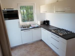 Kuchyň nebo kuchyňský kout v ubytování Apartments Villa Maslinica