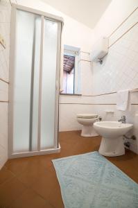 Koupelna v ubytování Casette di Bordila