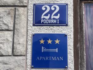 Certifikát, hodnocení, plakát nebo jiný dokument vystavený v ubytování Apartman Luka