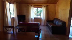 Et opholdsområde på Cabanas Hatutini