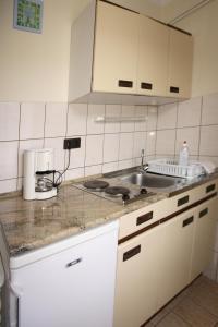 Kuchyňa alebo kuchynka v ubytovaní Oleander Apartman
