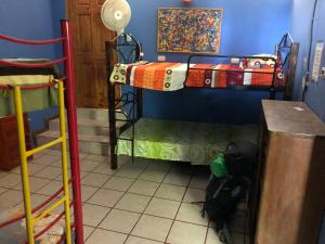Uma cama ou camas num quarto em Luminosa Montezuma Hostel