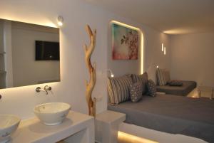 A seating area at Mina Studios